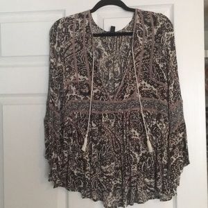Paisley Print Blouse
